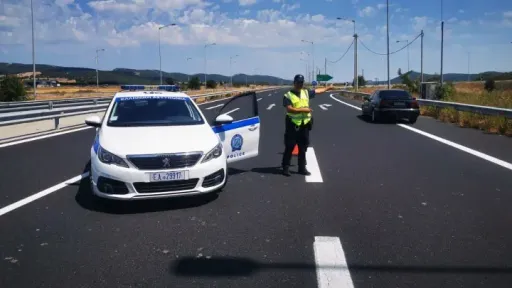 Traffic regulations on the Athens–Thessaloniki-Evzones motorway due to snow removal exercise