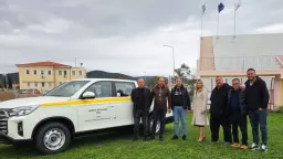 Hellenic Union of Municipalities donates fire truck to Kozlukebir Municipality