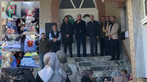 Gökçepınar village in İskeçe unites “Hand in hand for Palestine”
