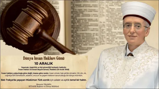 BTTADK President Mustafa Trampa: Justice and equality for the Western Thrace Turkish Minority are not favours, but fundamental rights