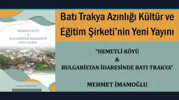 BAKEŞ publishes new book on Western Thrace under Bulgarian Administration