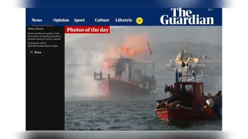 AA photojournalist Ayhan Mehmet’s shot selected as “Photo of the day” by The Guardian