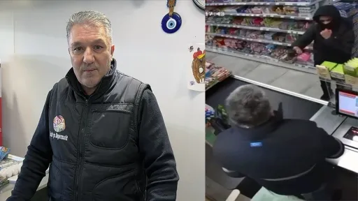 Turkish shopkeeper in the Netherlands chases armed robber out of his store with a bottle