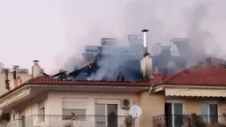 Fire breaks out in İskeçe on New Year’s eve, causing alarm