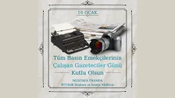 Mufti of İskeçe Mustafa Trampa honors working journalists on January 10