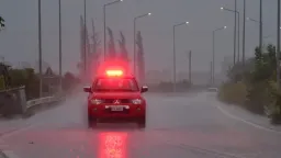 Strong winds and rain across Greece; further deterioration expected on Wednesday