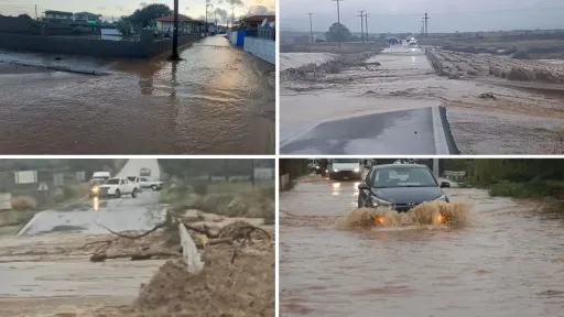 Flooding and river overflows hit Rodopi, emergency crews on alert in Gümülcine