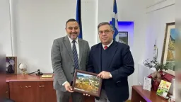 Eastern Macedonia–Thrace Secretary General Galamatis visits Yassıköy Municipality