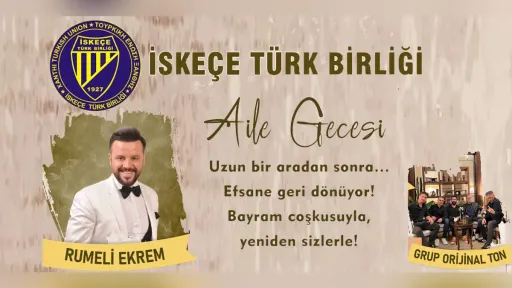 Iskece Turkish Union to host traditional “Family Night” for Eid