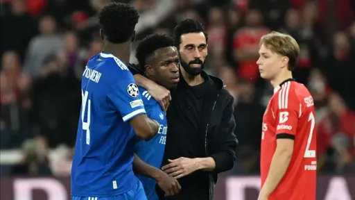 Benfica-Real Madrid match halted over alleged racist abuse targeting Vinicius
