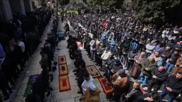 Despite tight Israeli restrictions, about 100,000 Palestinians pray at Al-Aqsa for 2nd Friday of Ramadan