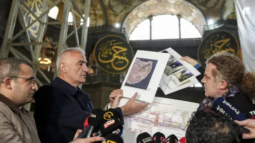 1,600-year-old underground tunnels discovered under Hagia Sophia during restoration