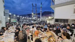 Ramadan Iftar gathering in Gökçepınar brings together community and guests from Türkiye