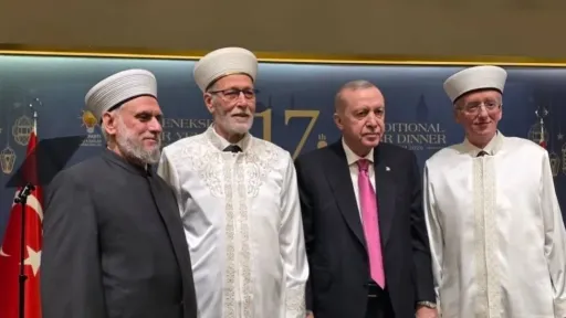 Western Thrace Turkish Muftis meet President Erdoğan during Ankara Iftar Program