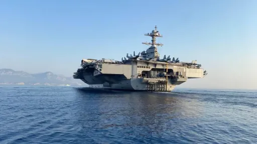 US Navy confirms USS Gerald R. Ford undergoing repairs at Souda Bay Naval Base