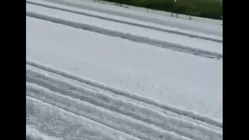 Severe hailstorm turns İskeçe white in minutes, shocking residents