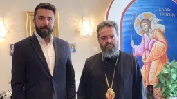 Greek MP Özgür Ferhat pays Easter visit to Metropolitan Panteleimon in Western Thrace