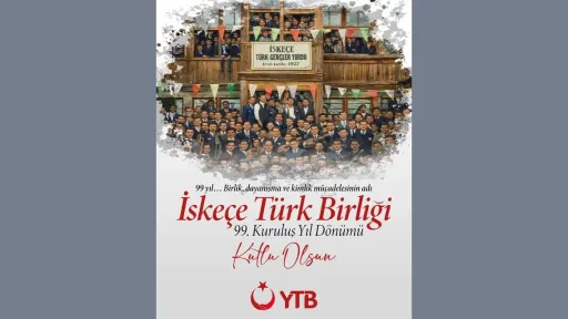 Türkiye’s YTB congratulates İskeçe Turkish Union on 99th anniversary