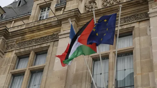 French municipality raises Palestinian flag in response to proposed antisemitism bill