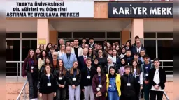 Trakya University Rector hosts Western Thrace “Mucize Theatre” team at DİLMER