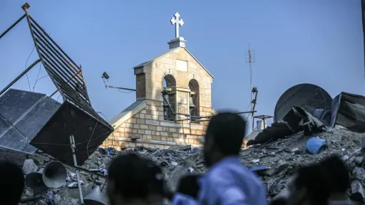 Strikes hit historic churches in Gaza and southern Lebanon amid widening conflict