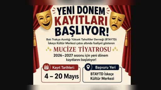 Registration opens for 2026–2027 season at Miracle Theatre in İskeçe