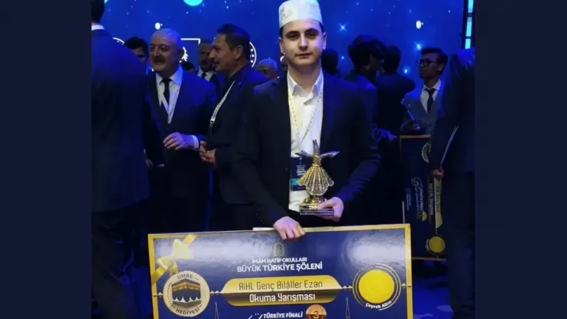 Western Thrace student Ömer Hacı Karaahmet places third in Türkiye’s national adhan competition