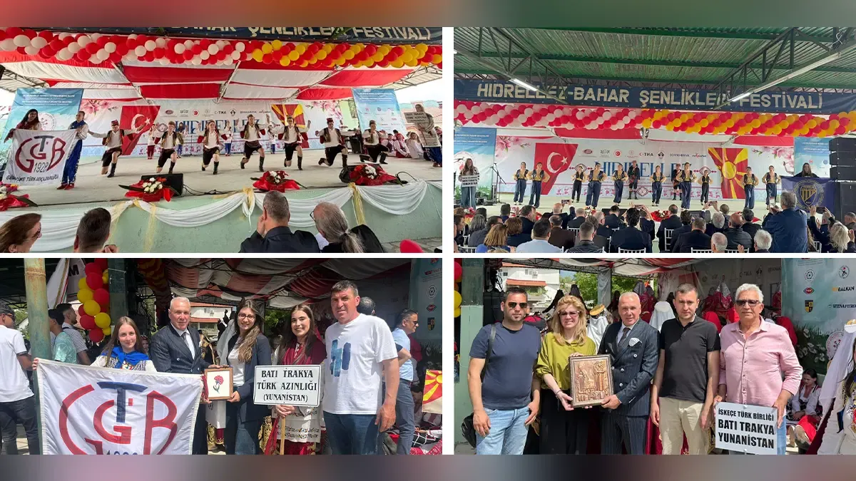 Western Thrace Folk Dance Teams shine at International Hıdırellez Festival in North Macedonia