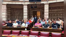 Students from Yassıköy Minority Primary School visit Athens on cultural and educational trip