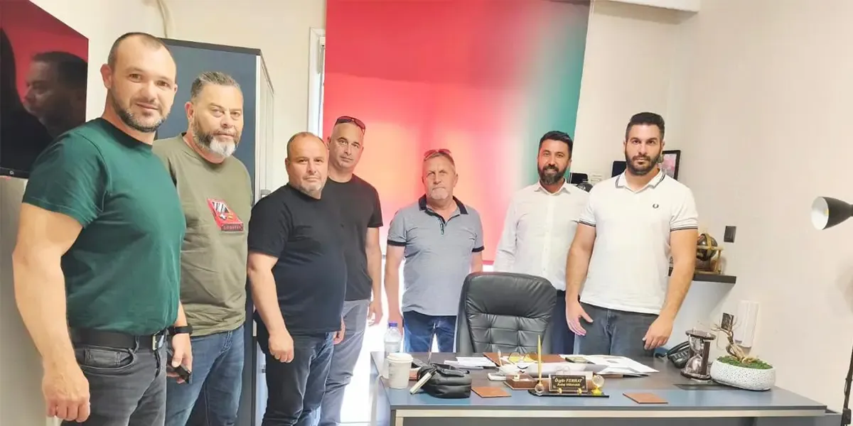 Greek MP Özgür Ferhat meets Spartakos Agricultural Association board in Gümülcine