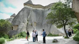 Greek Culture Minister Lina Mendoni visits Cappadocia following bilateral cultural forum
