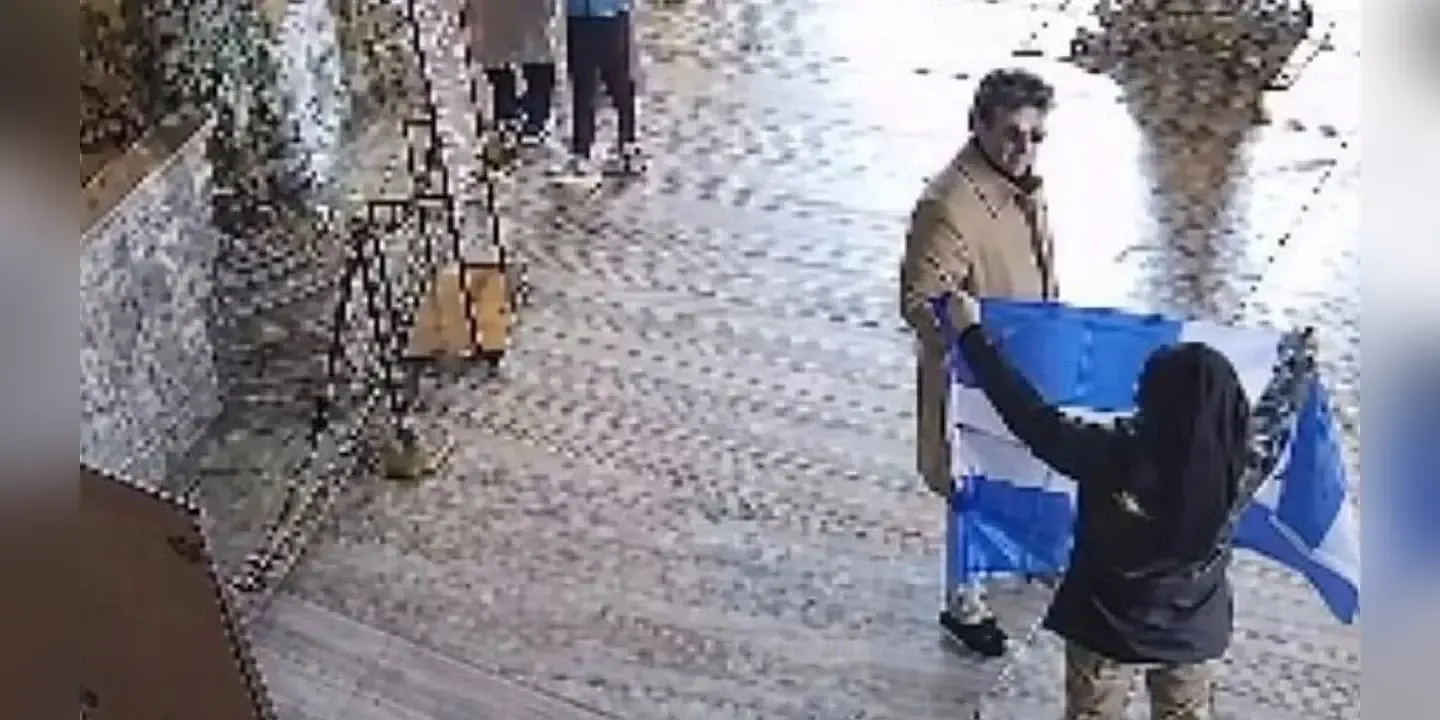 Two Greek tourists released pending trial over flag incident at Hagia Sophia