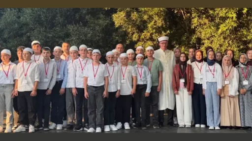 Quran recitations and the call to prayer resonate across Gökçeler during traditional gathering