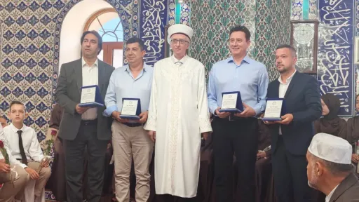 İskeçe Mufti Office honours four convicted in Çınar Mosque Case with plaques