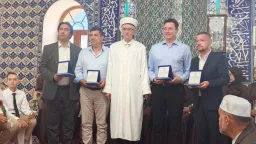 İskeçe Mufti Office honours four convicted in Çınar Mosque Case with plaques