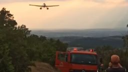 Lightning strike sparks wildfire near Durhasanlar village