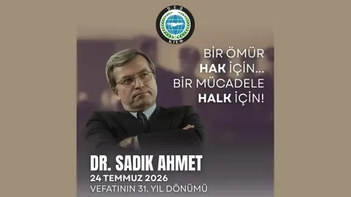 Dr. Sadık Ahmet to be commemorated on 31st anniversary of his death