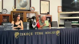 İskeçe Turkish Union hosts youth meeting with journalist and author İbrahim Baltalı