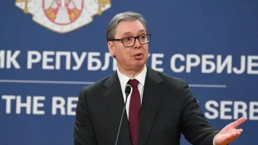 Serbia's Vucic says he will not leave the country if ruling party loses election