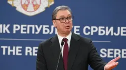 Serbia's Vucic says he will not leave the country if ruling party loses election