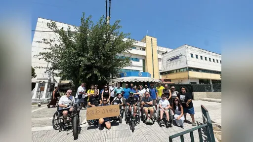 Protest held in Gümülcine over police shooting of disabled man