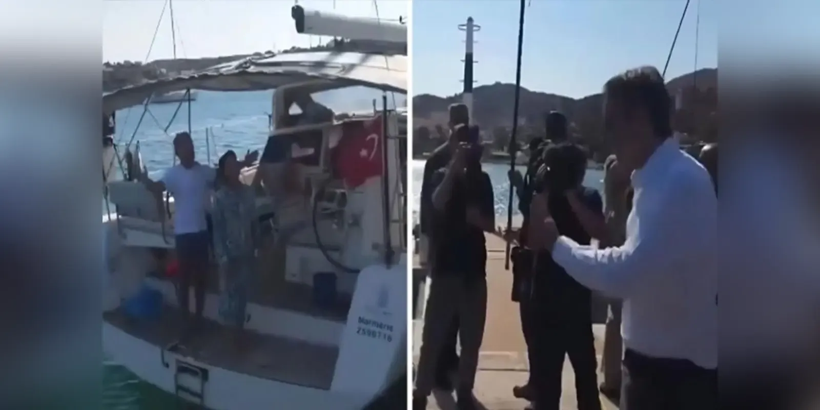 Mitsotakis greets Turkish tourists during Leros visit