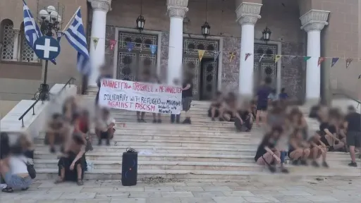Anti-fascist actions held in Agios Panteleimonas after councillor’s inflammatory remarks