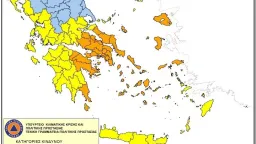 Very high risk of fire in five Greek regions on Tuesday