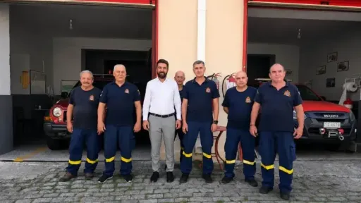 Özgür Ferhat visits Gümülcine Fire Service