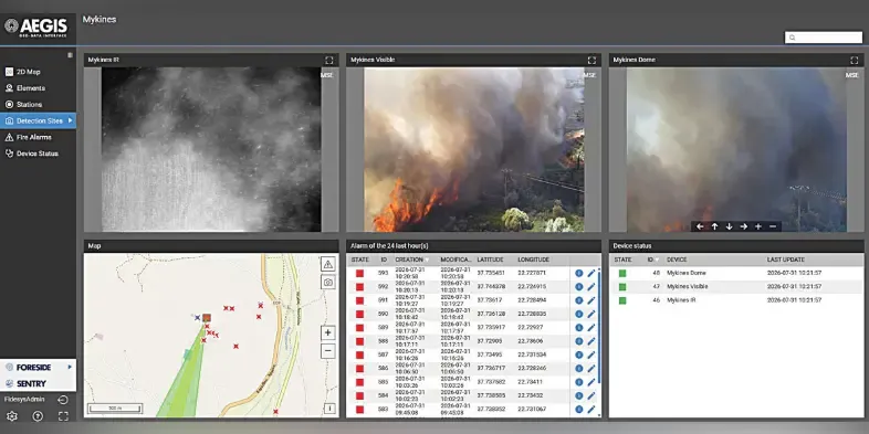 (Semadirek) Samothrace and Thassos to receive early fire detection systems in September