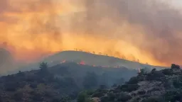 Wildfires reported on Chios and Evia islands and near Kavala