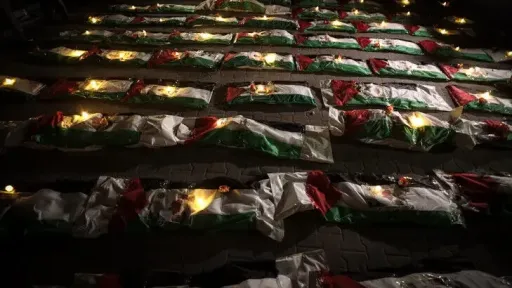 Families bid farewell to loved ones recovered from Gaza rubble