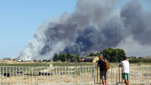 Two pilots killed as Greek military jet crashes during air show