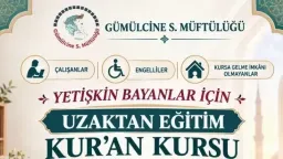 Gümülcine Muftiate launches online Quran course for women